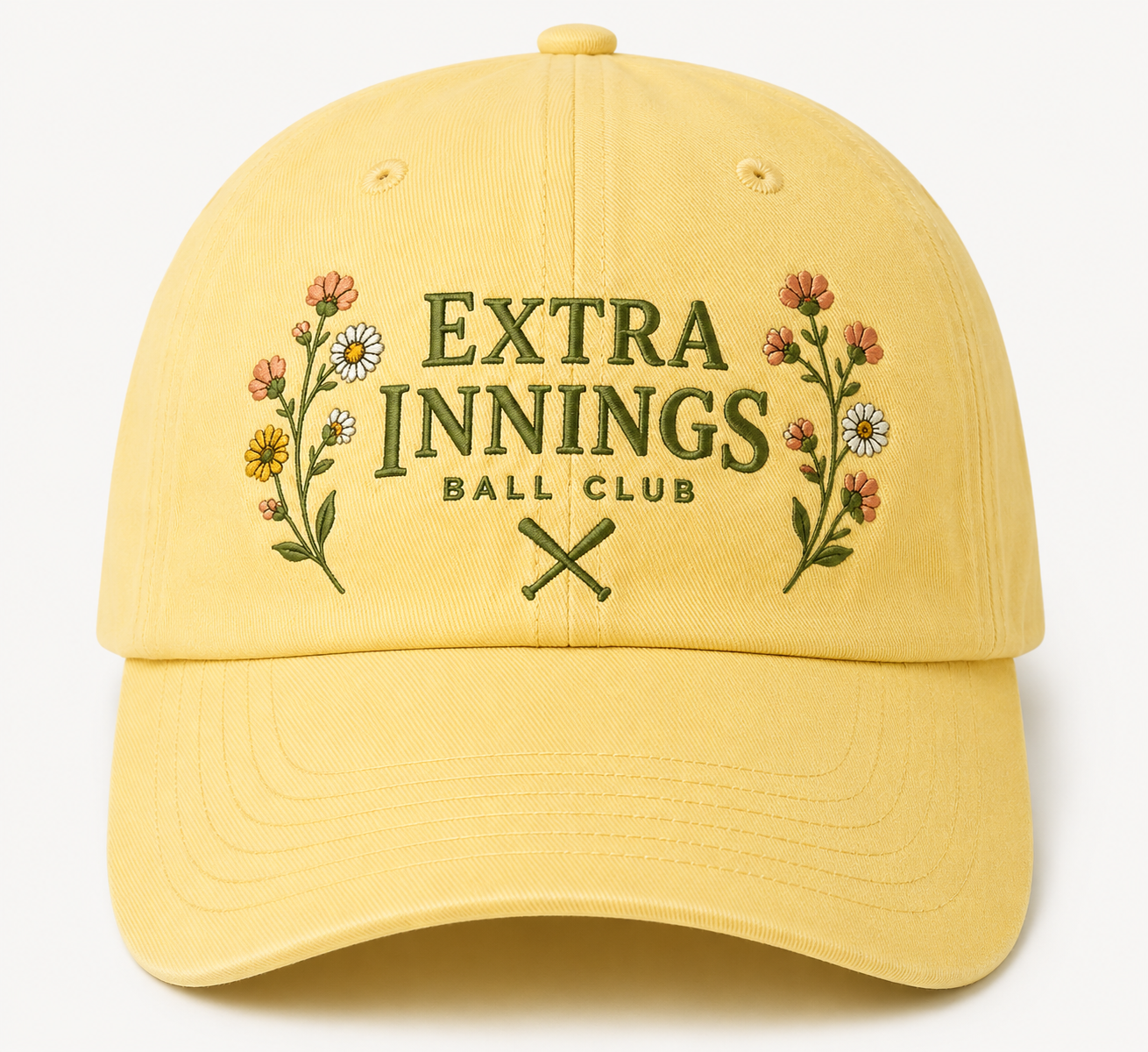 Extra Innings Ball Club Floral Dad Hat - PRE-ORDER