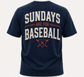 Sundays Are for Baseball Athletic Tee (Navy)