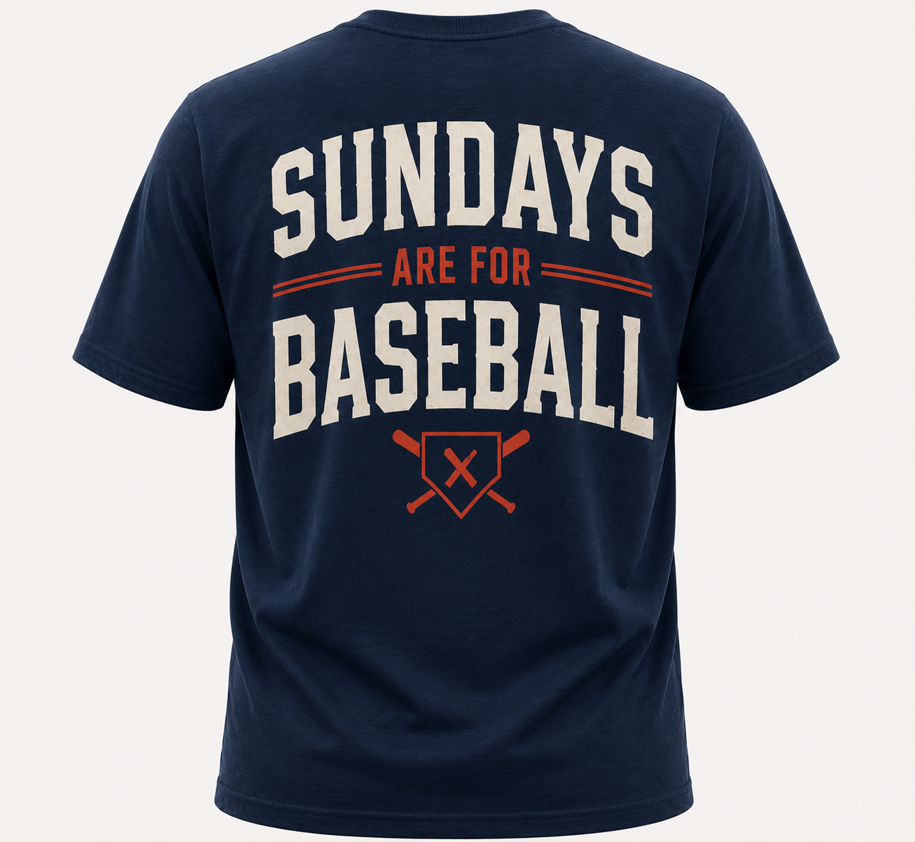 Sundays Are for Baseball Athletic Tee (Navy)