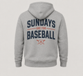 Sundays Are for Baseball Hoodie (Grey)