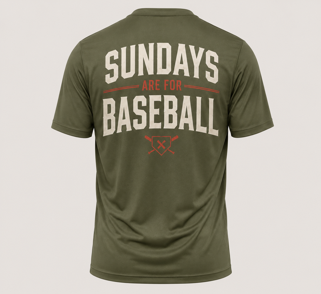 Sundays Are for Baseball Tee (Green)