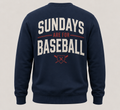 Sundays Are for Baseball Crewneck Sweatshirt (Navy)