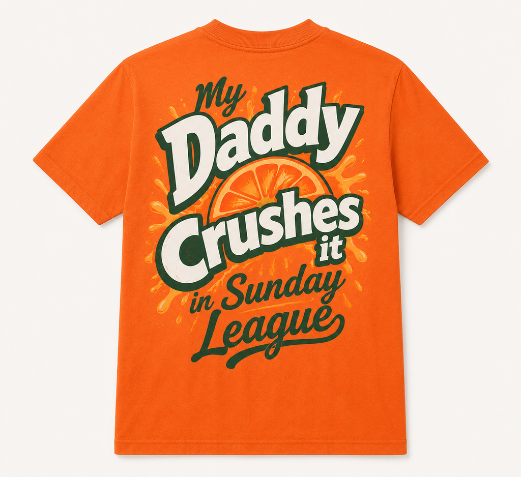 My Daddy Crushes It in Sunday League – Youth Tee - PRE-ORDER