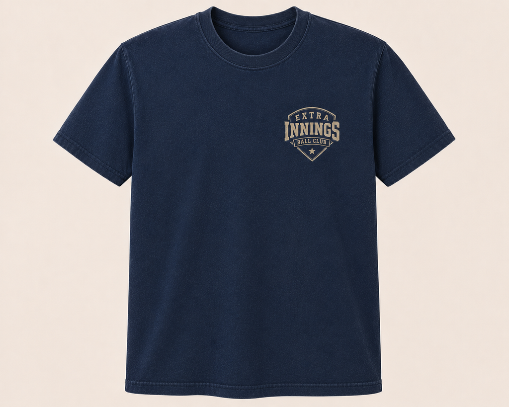 College Baseball Player — 10+ Years Ago Tee (Navy)