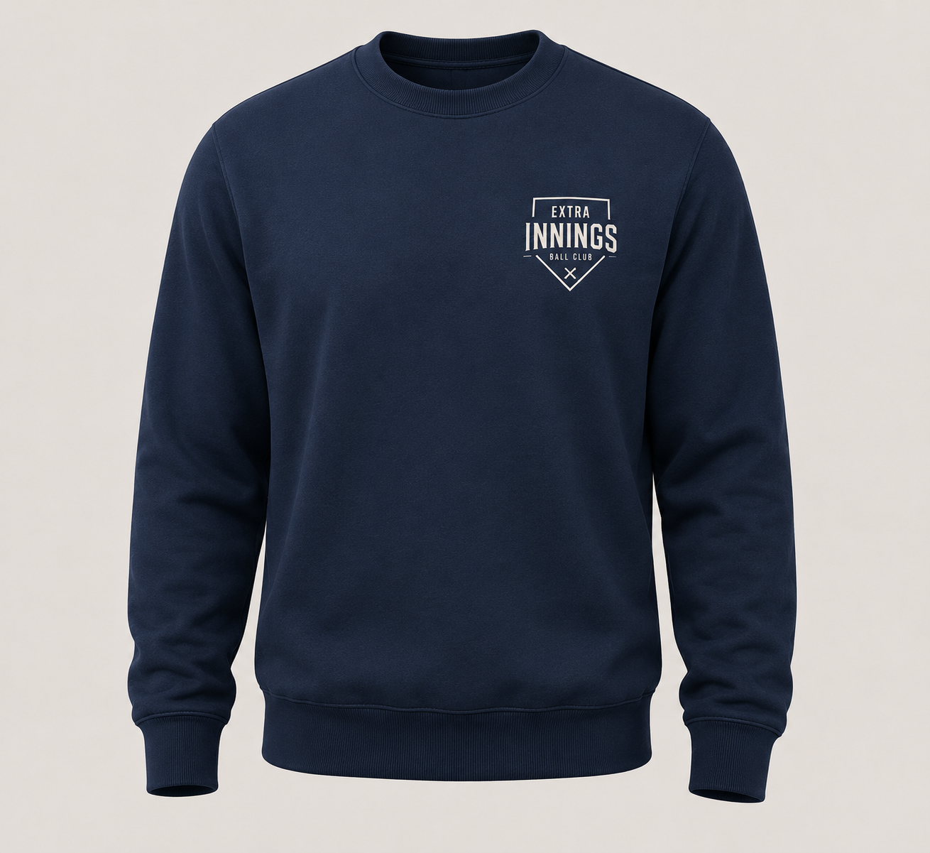 Sundays Are for Baseball Crewneck Sweatshirt (Navy)