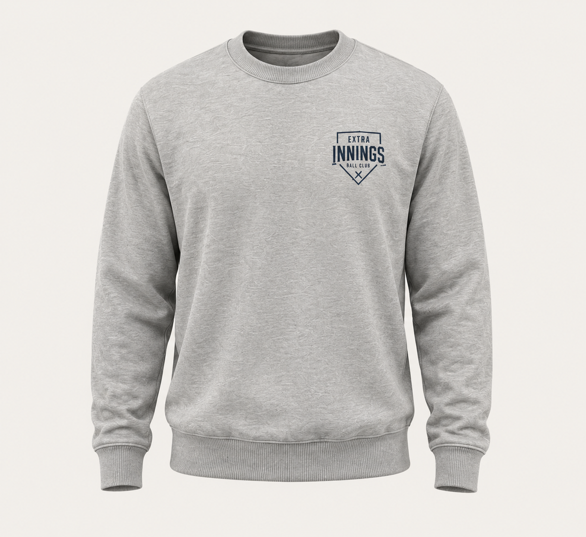 Sundays Are for Baseball Crewneck Sweatshirt (Grey)